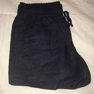 JCrew pull on linen shorts